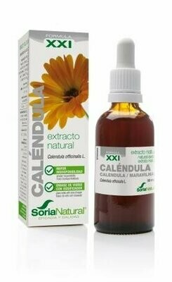 Caléndula Extracto S.XXI Envase de vidrio con dosificador. 50 mL Soria Natural® Caléndula Extracto S.XXI Envase de vidrio con dosificador. 50 mL Soria Natural®