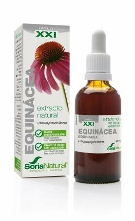 Equinácea Extracto S.XXI Envase de vidrio con dosificador. 50 mL Soria Natural®