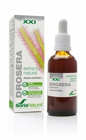 Drosera Extracto S.XXI Envase de vidrio con dosificador. 50 mL Soria Natural®