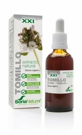 Tomillo Extracto S.XXI Envase de vidrio con dosificador. 50 mL Soria Natural®