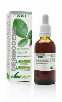 Desmodens Extracto S.XXI Envase de vidrio con dosificador. 50 mL Soria Natural® Desmodens Extracto S.XXI Envase de vidrio con dosificador. 50 mL Soria Natural®