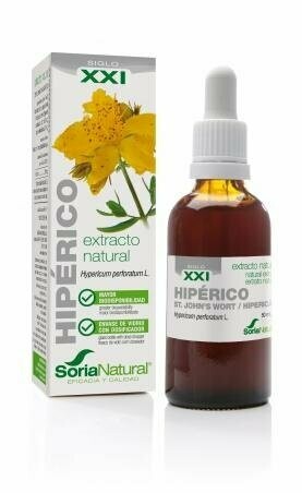 Hipérico Extracto S.XXI Envase de vidrio con dosificador. 50 mL Soria Natural®