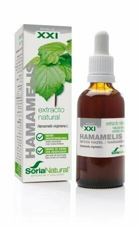 Hamamelis Extracto S.XXI Envase de vidrio con dosificador. 50 mL Soria Natural®