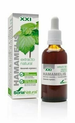 Hamamelis Extracto S.XXI Envase de vidrio con dosificador. 50 mL Soria Natural®