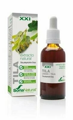 Tila Extracto S.XXI Envase de vidrio con dosificador. 50 mL Soria Natural® Tila Extracto S.XXI Envase de vidrio con dosificador. 50 mL Soria Natural®