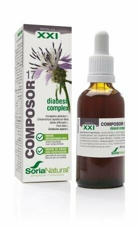 Composor 17 Diabesil Complex S.XXI Envase de vidrio con dosificador. 50 ml  Soria Natural®