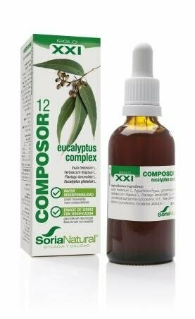 Composor 12 Eucalyptus Complex S.XXI Envase de vidrio con dosificador. 50 ml  Soria Natural®