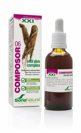 Composor 06 Vitol Plus S.XXI Envase de vidrio con dosificador. 50ml.  Soria Natural®