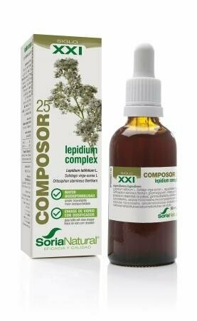 Composor 25 Lepidum Complex S.XXI Envase de vidrio con dosificador. 50 ml  Soria Natural®