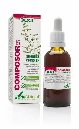 Composor 15 Artemisa Complex S.XXI Envase de vidrio con dosificador. 50 ml  Soria Natural®