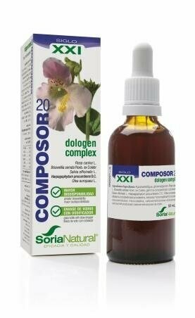 Composor 20 Dologen Complex S.XXI Envase de vidrio con dosificador. 50 ml  Soria Natural®