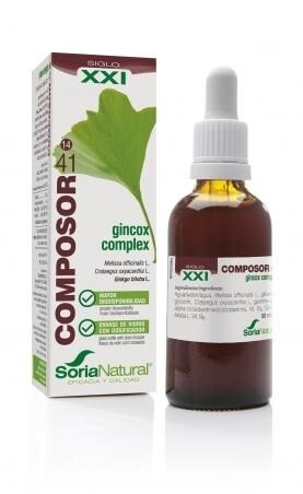 Composor 41 Gincox Complex S.XXI Envase de vidrio con dosificador. 50 ml  Soria Natural®