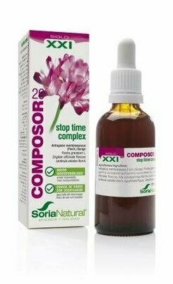 Composor 29 Stop Time Complex S.XXI Envase de vidrio con dosificador. 50 ml  Soria Natural® Composor 29 Stop Time Complex S.XXI Envase de vidrio con dosificador. 50 ml  Soria Natural®