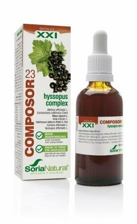 Composor 23 Hyssopus Complex S.XXI Envase de vidrio con dosificador. 50 ml  Soria Natural®