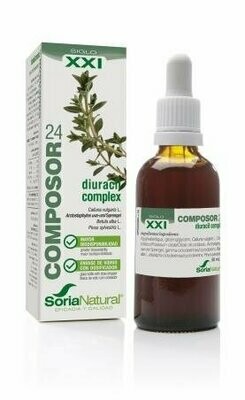 Composor 24 Diuracil Complex S.XXI Envase de vidrio con dosificador. 50 ml  Soria Natural® Composor 24 Diuracil Complex S.XXI Envase de vidrio con dosificador. 50 ml  Soria Natural®