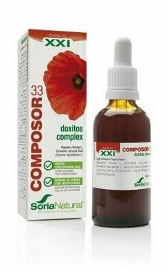 Composor 33 Doxitos Complex S.XXI Envase de vidrio con dosificador. 100 ml Soria Natural® Composor 33 Doxitos Complex S.XXI Envase de vidrio con dosificador. 100 ml Soria Natural®