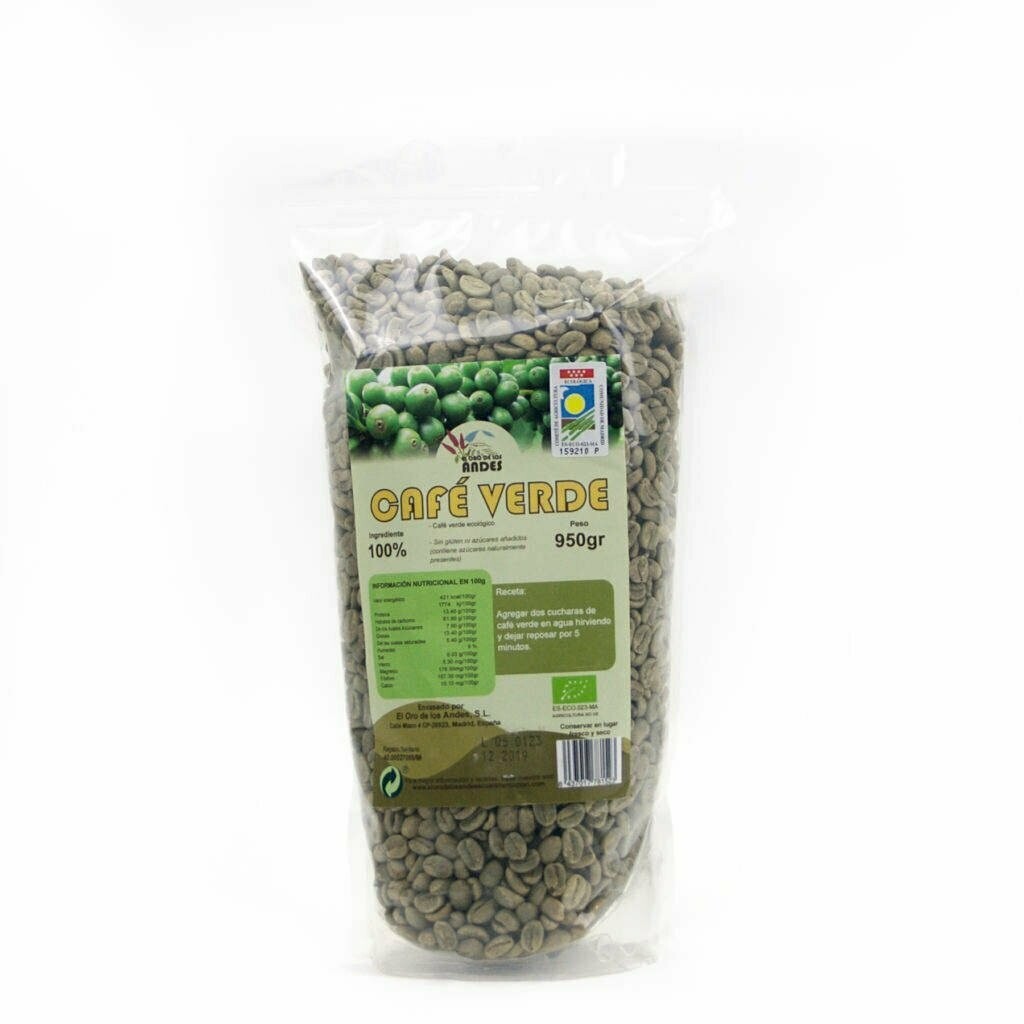 Café Verde en Grano Ecológico 950 grs Café de Canchaque El Oro de los Andes
