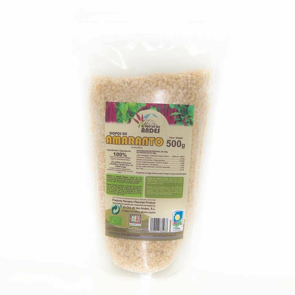 Amaranto en Copos Bio 500 gr El Oro de los Andes