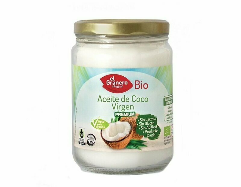 Aceite de Coco Cocina Virgen Bio 500 ml El Granero Integral
