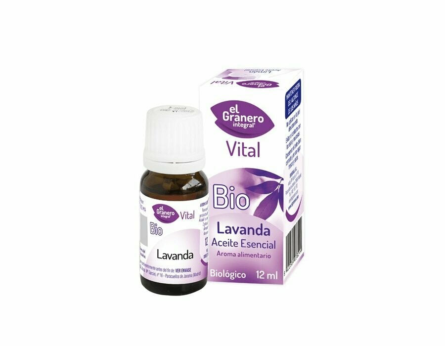 Aceite Esencial de Lavanda Bio, 12ml El Granero Integral Vital