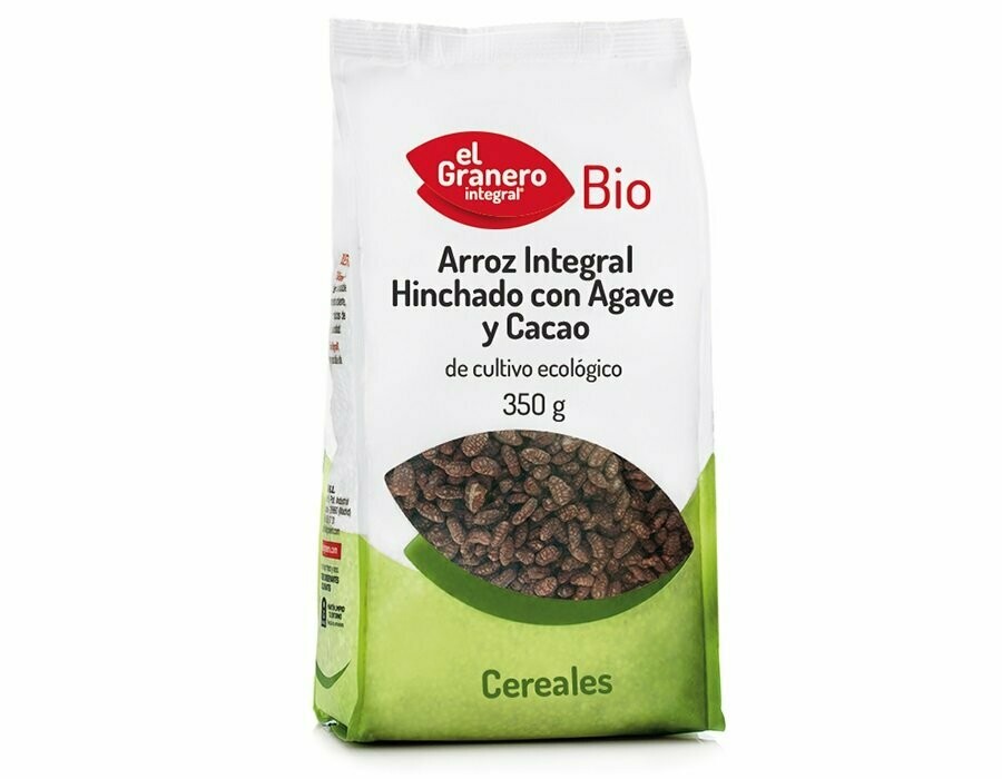 Arroz Integral Hinchado con Agave y Cacao Bio, 350 g El Granero Integral