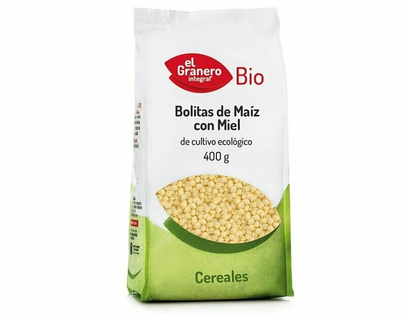 Bolitas de Maíz con Miel Bio, 400 g El Granero Integral