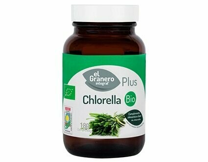 Chlorella Bio, 180 Comprimidos 400 mg El Granero Integral Plus