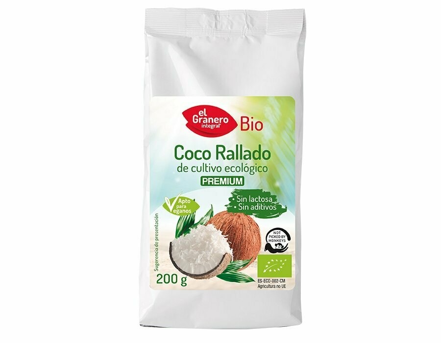 Coco Rallado fino Bio, 200 g El Granero Integral