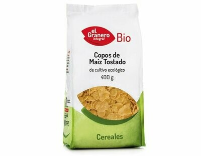 Copos de Maíz Tostado Bio, 400 g El Granero Integral Copos de Maíz Tostado Bio, 400 g El Granero Integral