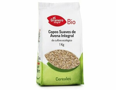 Copos Suaves de Avena Integral Bio, 1Kg El Granero Integral