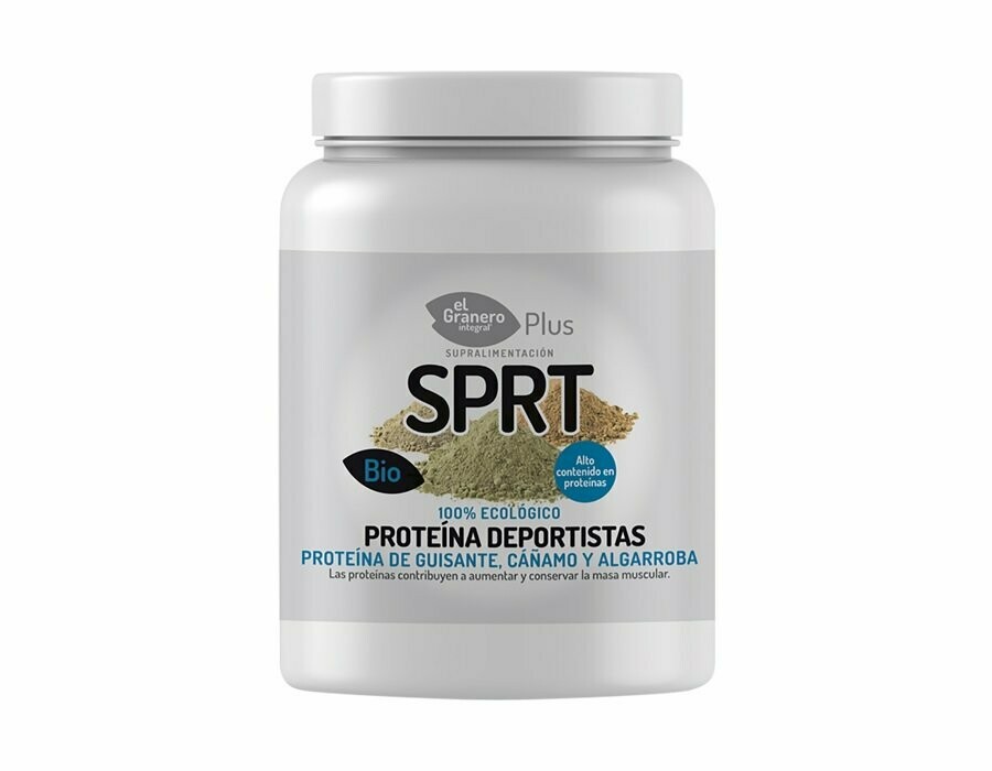 Deportistas (Proteína de Guisante, Algarroba y Cáñamo) Bio, 600 g
El Granero Integral Plus