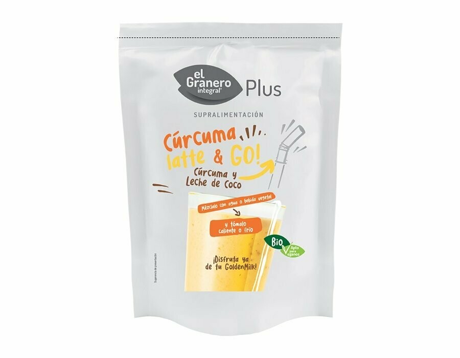 Cúrcuma Latte & Go Bio, 200 g El Granero Integral Plus