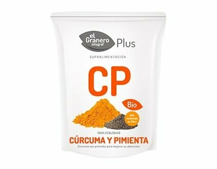 Cúrcuma y Pimienta Bio, 200 g El Granero Integral Plus