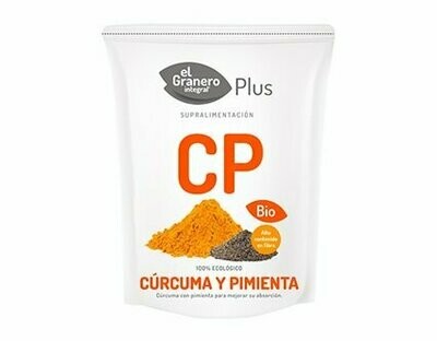 Cúrcuma y Pimienta Bio, 200 g El Granero Integral Plus Cúrcuma y Pimienta Bio, 200 g El Granero Integral Plus