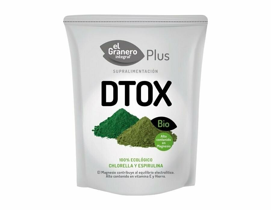 D-PUR (Chlorella y Spirulina) Bio, 200 g El Granero Integral Plus