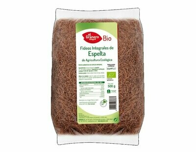 Fideos de Trigo Espelta Integral Bio, 500g El Granero Integral
