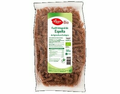 Fusilli de Trigo Espelta Integral Bio, 500g El Granero Integral