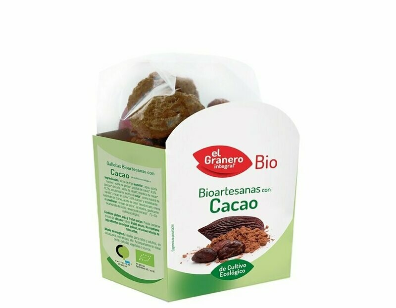 Galletas Artesanas con Chocolate Bio, 220 g El Granero Integral