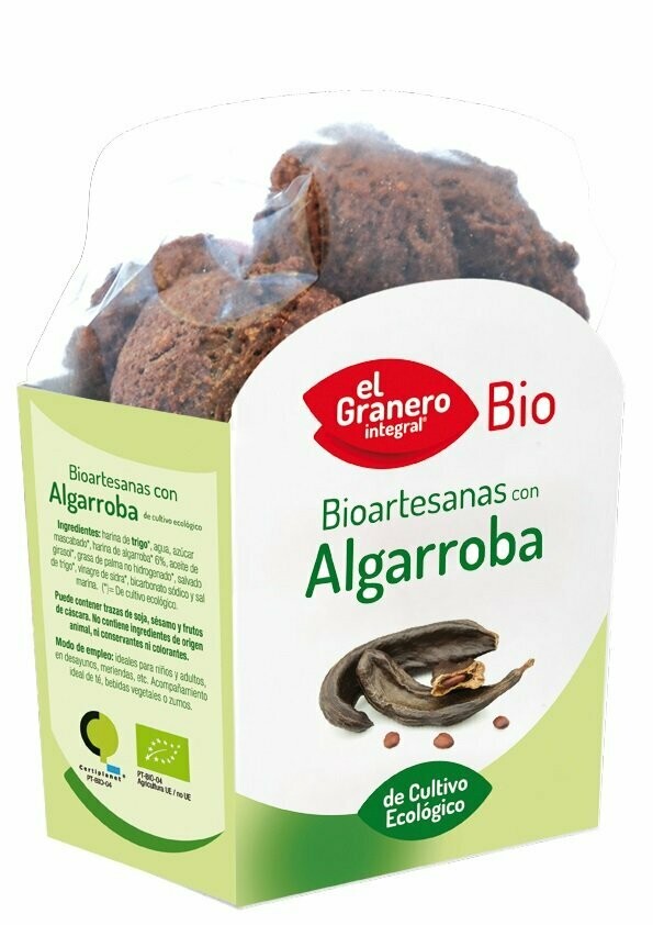 Galletas Artesanas con Algarroba Bio, 250 g El Granero Integral