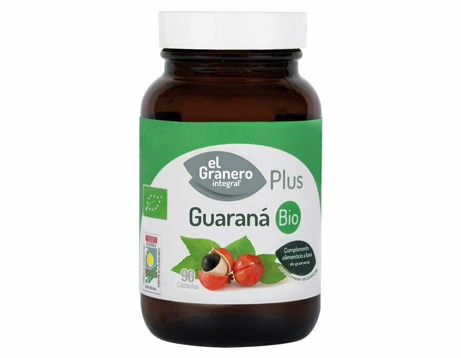 Guaraná Bio, 90 Cápsulas 400 mg El Granero Integral Plus