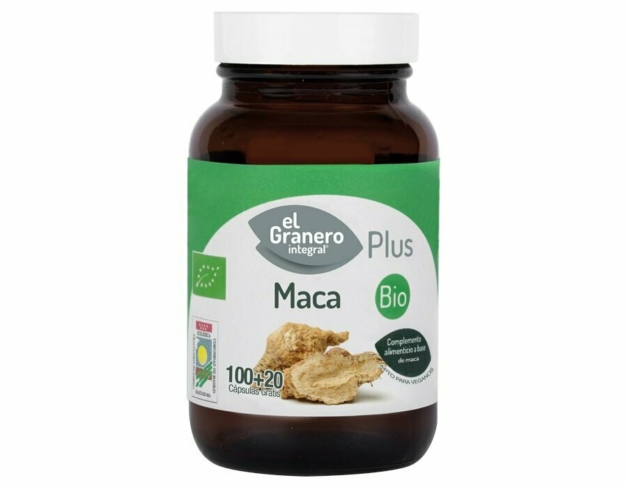 Maca Bio, 120 Cápsulas Vegetales 560 mg El Granero Integral Plus