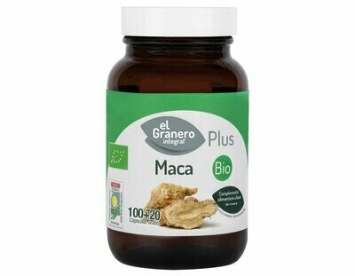 Maca Bio, 120 Cápsulas Vegetales 560 mg El Granero Integral Plus