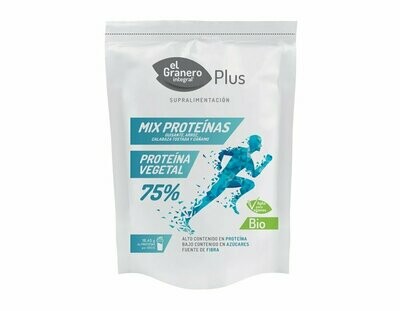 Mix Proteínas (Guisante, Arroz, Calabaza Tostada y Cáñamo) Bio, 200 g El Granero Integral Plus