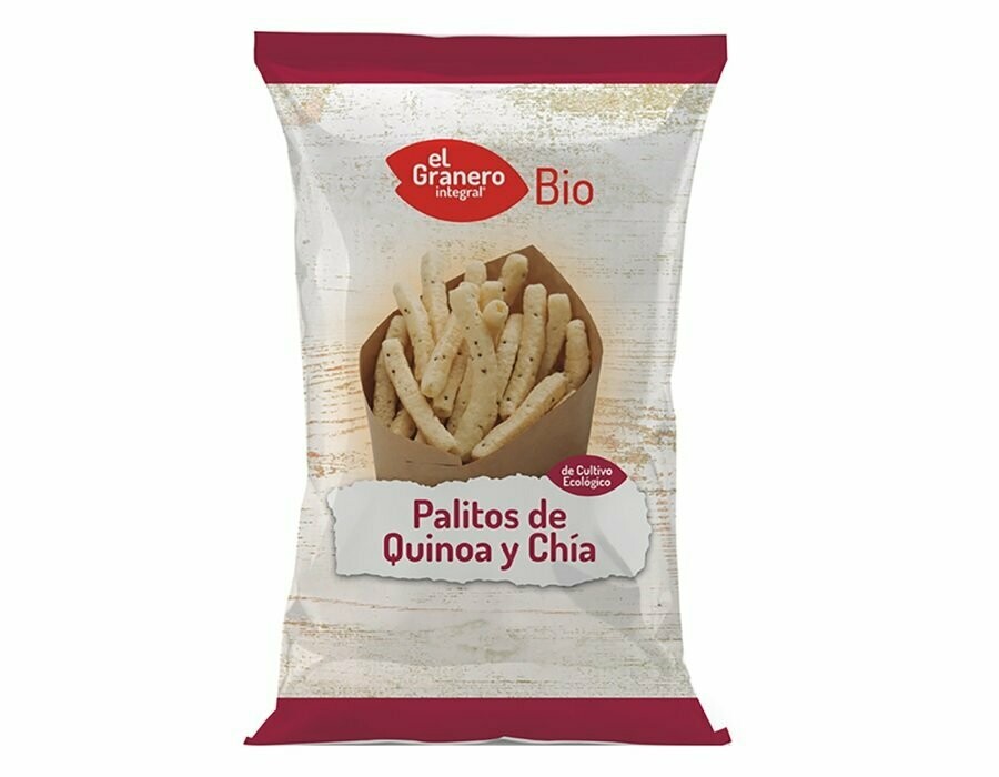 Palitos de Quinoa y Chía Bio, 75 g El Granero Integral