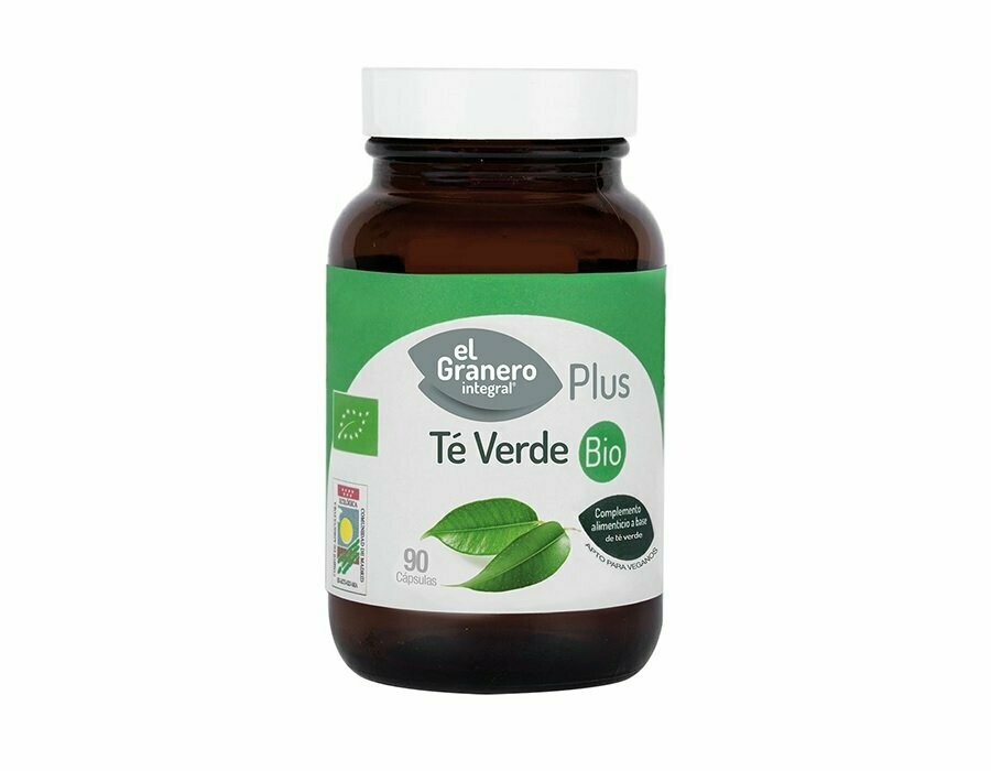 Té Verde Bio, 90 cápsulas, 600 mg El Granero Integral Plus
