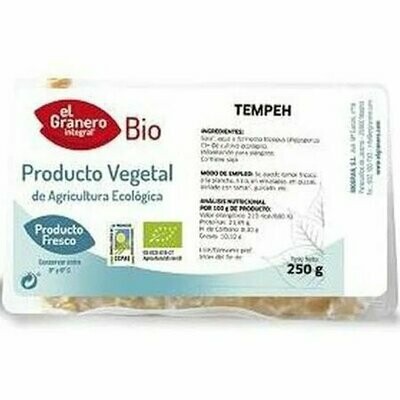Tempeh de Soja Bio, 250 g El Granero Integral Tempeh de Soja Bio, 250 g El Granero Integral