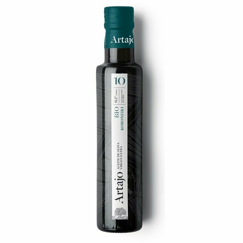 Aceite de Oliva Extra Virgen Bio Artajo 10, 500 ml. Koroneiki