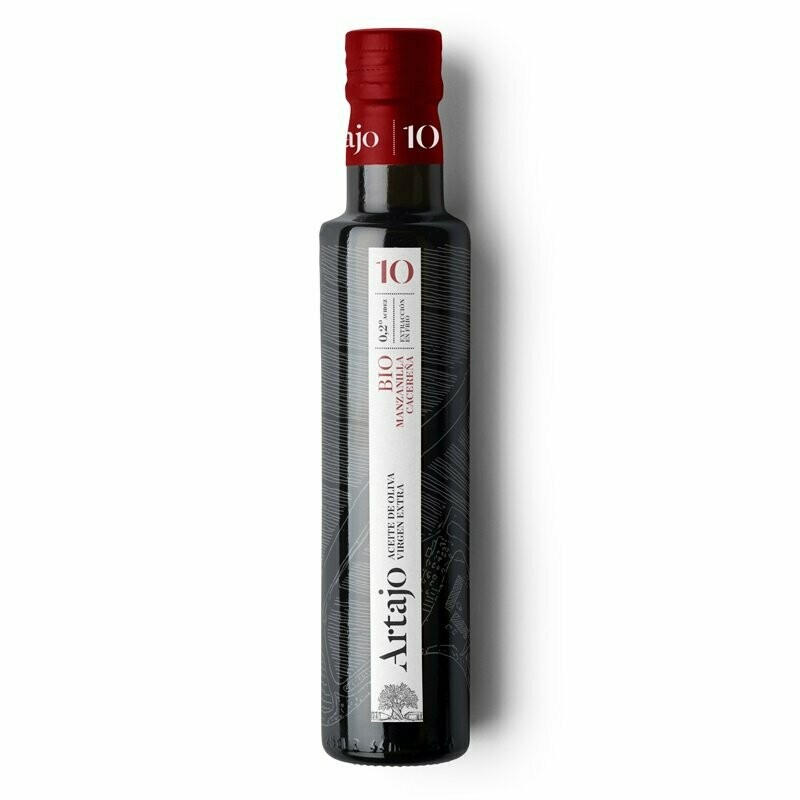 Aceite de Oliva Extra Virgen Bio Artajo 10, 500 ml. Manzanilla