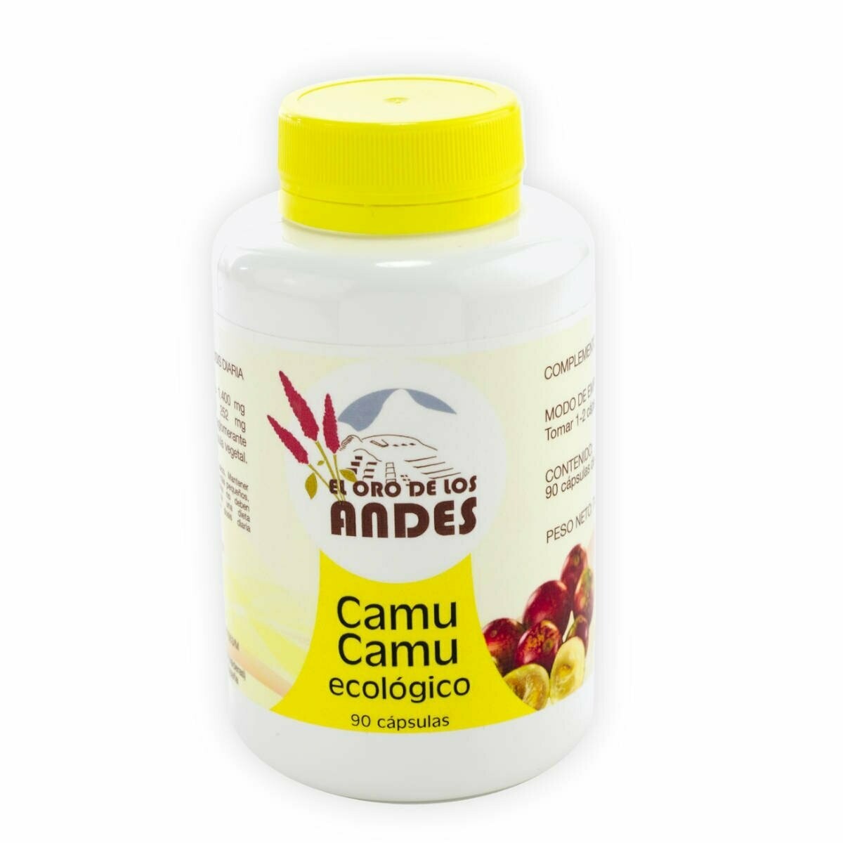 Camu camu ecológico 90 cápsulas 825 mg El Oro de los Andes