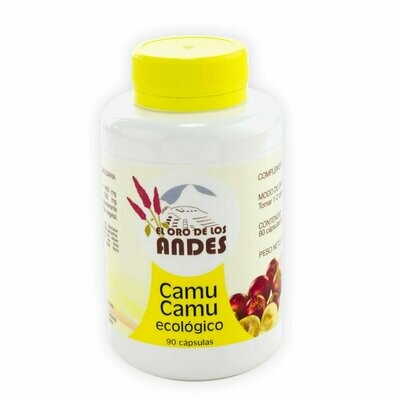 Camu camu ecológico 90 cápsulas 825 mg El Oro de los Andes